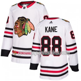 Chicago Blackhawks Patrick Kane 88 Adidas 2017-2018 Wit Authentic Shirt - Mannen